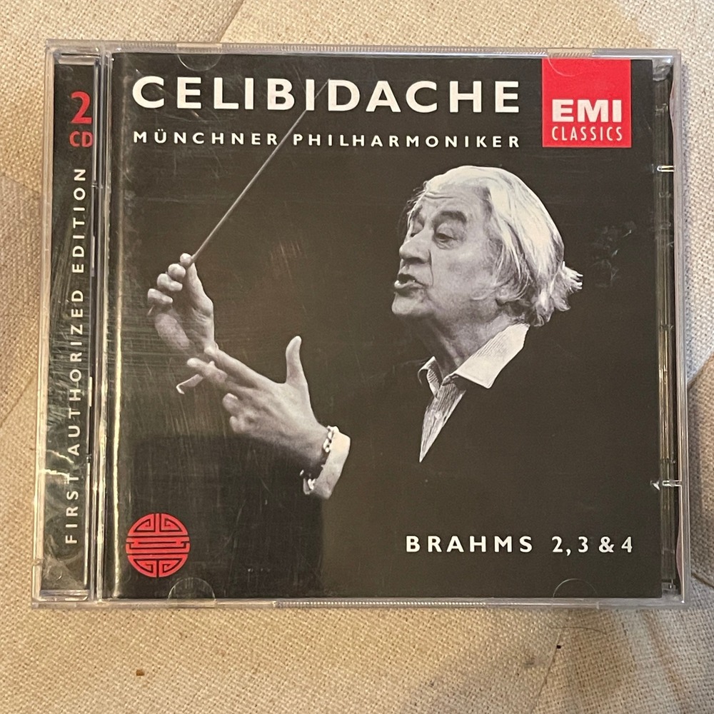 Celibidache Brahms Symphonies 2 3 & 4 Munchner‎ Philharmoniker 2-CD EMI 5568462